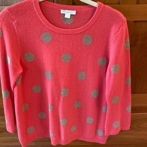 Garnet Hill polka dot sweater